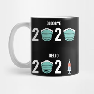 Funny 2020 2021 New Year Outfit Vaccination Mug